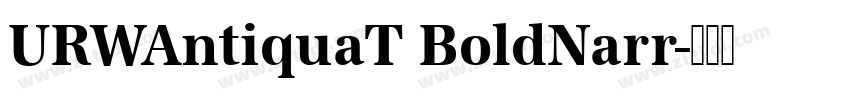 URWAntiquaT BoldNarr字体转换